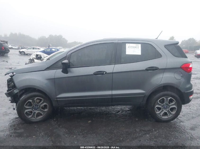 2019 Ford Ecosport S VIN: MAJ6S3FL5KC292212 Lot: 43290822
