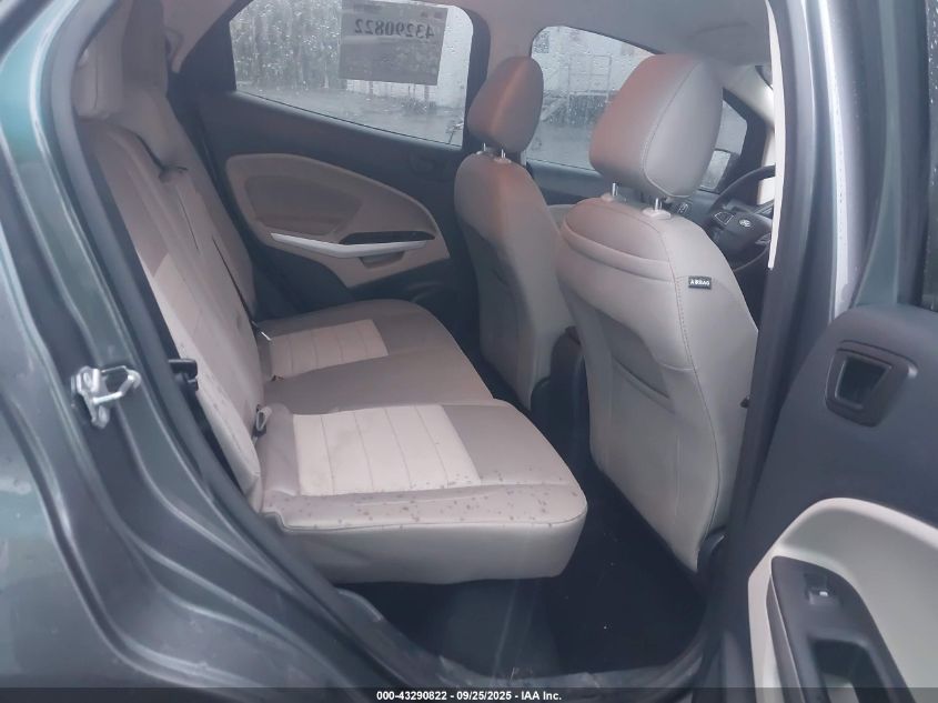 2019 Ford Ecosport S VIN: MAJ6S3FL5KC292212 Lot: 43290822