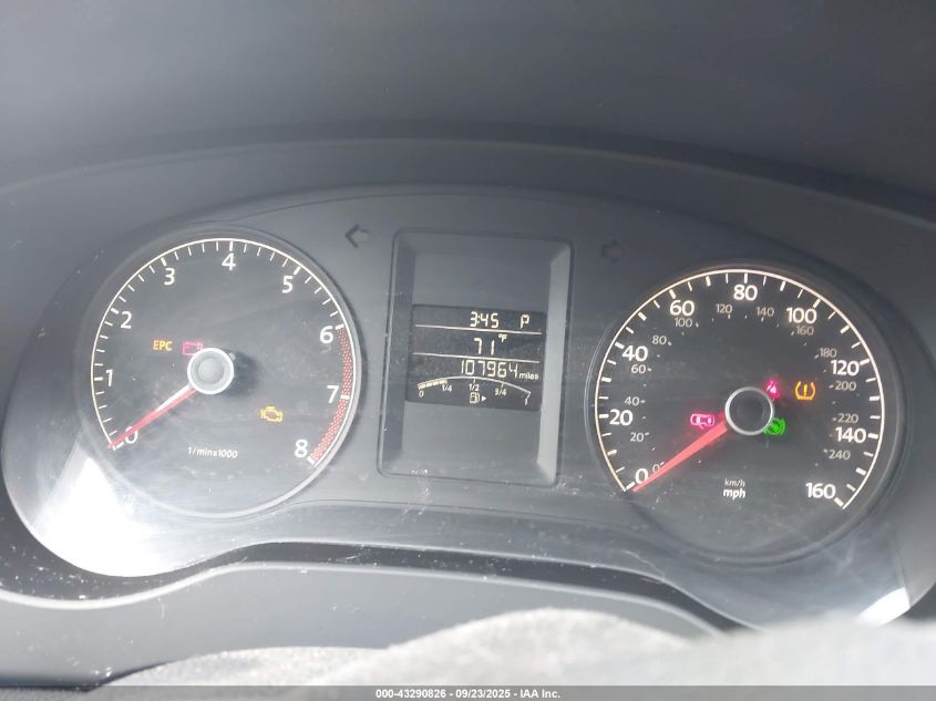 2011 Volkswagen Jetta 2.5L Se VIN: 3VWDZ7AJ2BM011568 Lot: 43290826