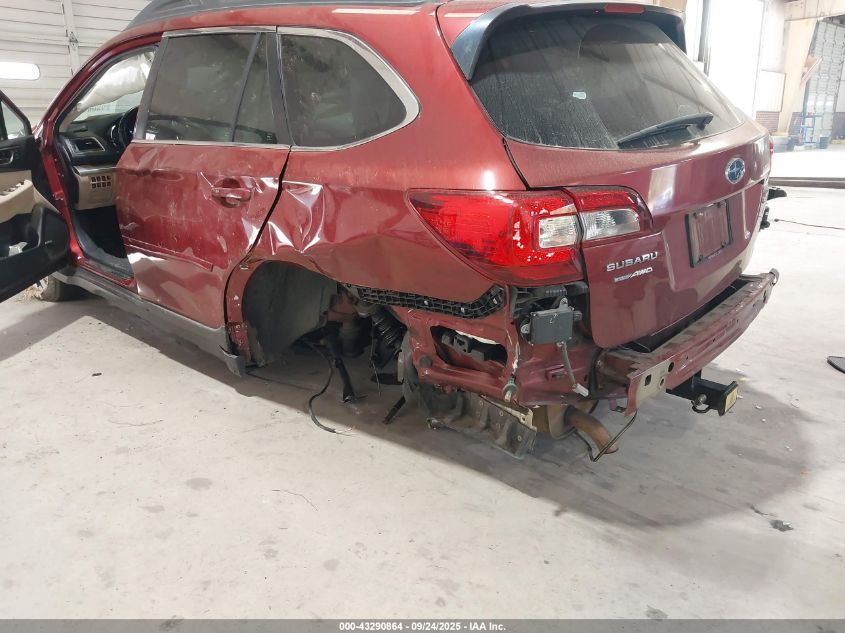 2017 Subaru Outback 2.5I Limited VIN: 4S4BSANC3H3393445 Lot: 43290864