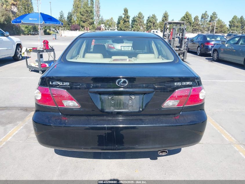 2004 Lexus Es 330 VIN: JTHBA30GX45009154 Lot: 43290880