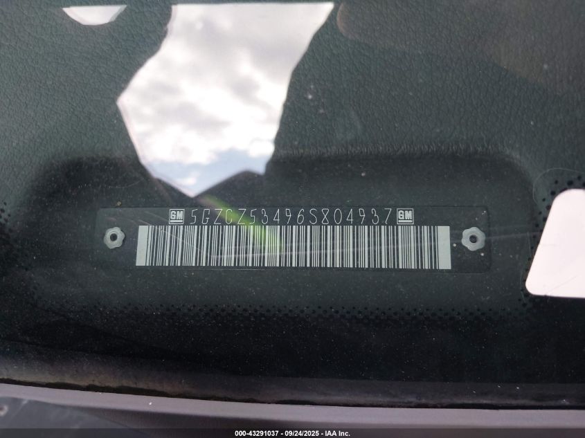 2006 Saturn Vue V6 VIN: 5GZCZ53496S804937 Lot: 43291037