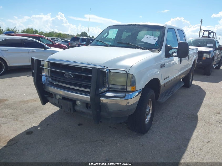 2003 Ford F-250 Lariat/Xl/Xlt white truck diesel 1FTNW21F33EA20527 photo #3
