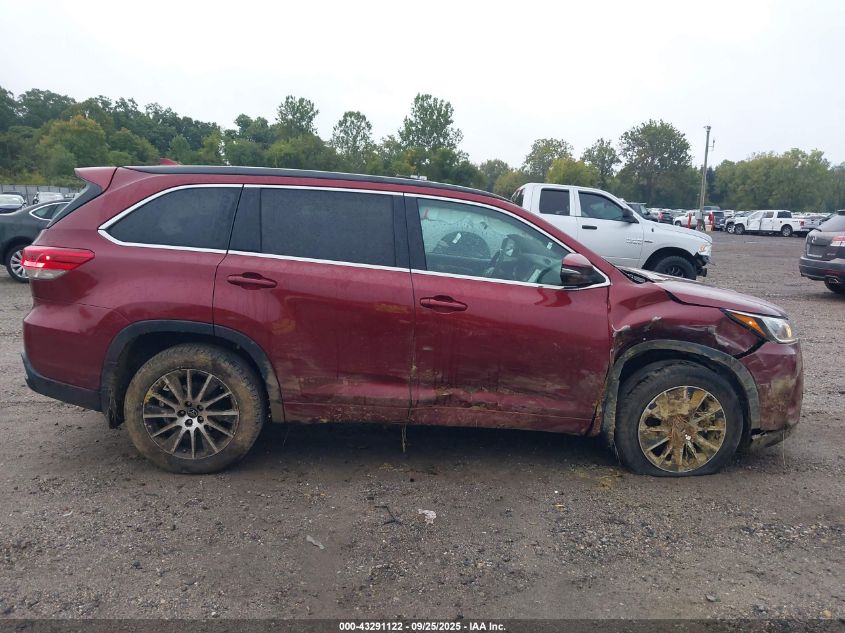 2017 Toyota Highlander Se VIN: 5TDJZRFH4HS466065 Lot: 43291122