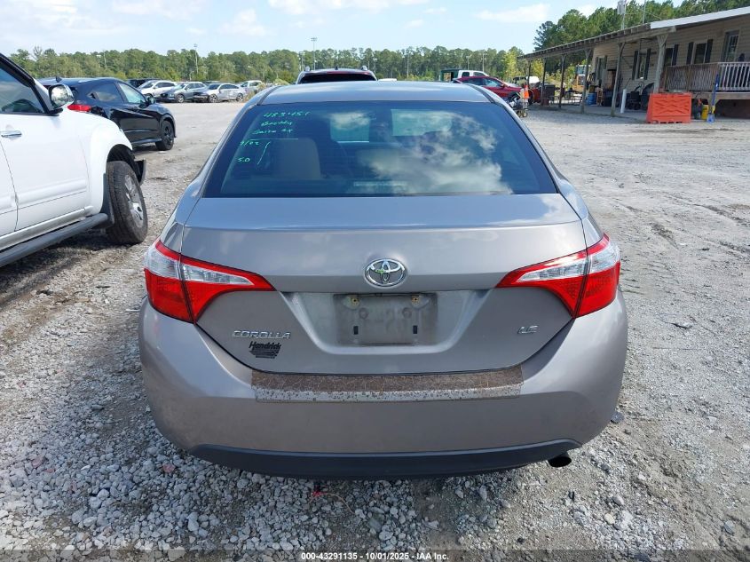 2014 Toyota Corolla Le VIN: 2T1BURHE1EC155221 Lot: 43291135