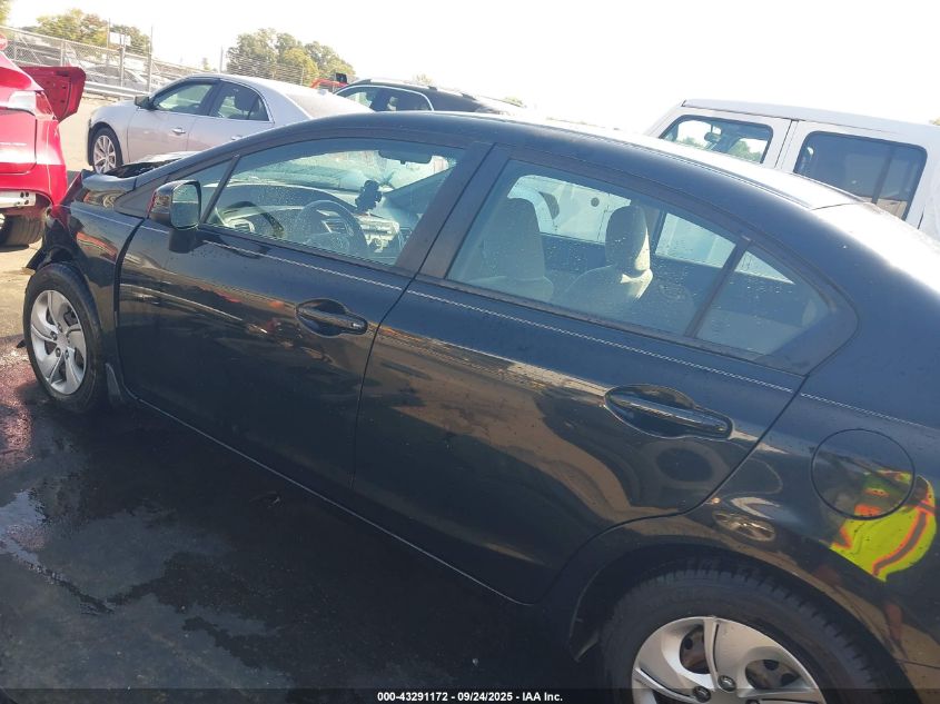 2013 Honda Civic Lx VIN: 19XFB2F58DE019590 Lot: 43291172