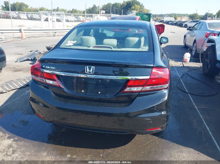 2013 Honda Civic Lx VIN: 19XFB2F58DE019590 Lot: 43291172