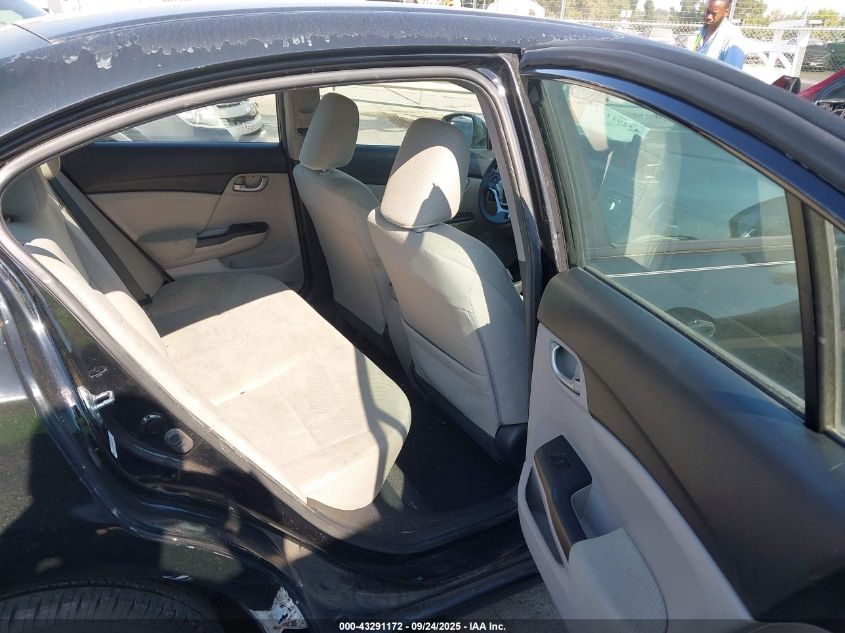 2013 Honda Civic Lx VIN: 19XFB2F58DE019590 Lot: 43291172