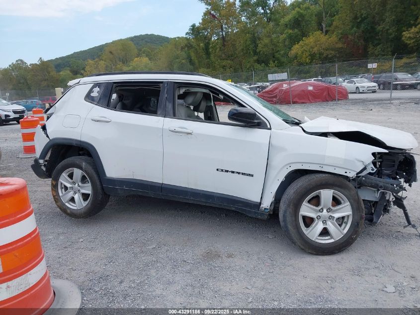 2022 Jeep Compass Latitude 4X4 VIN: 3C4NJDBB4NT136439 Lot: 43291186