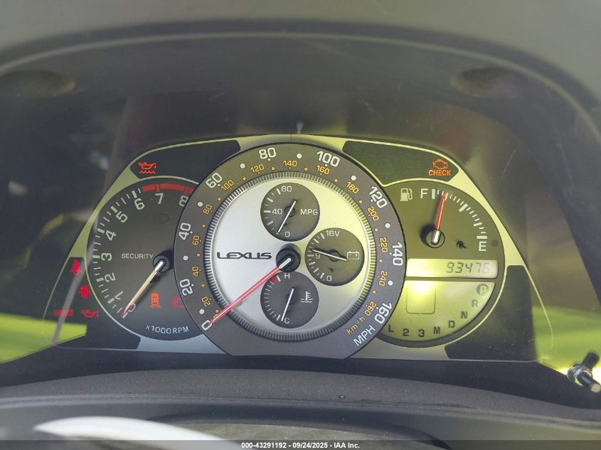 2005 Lexus Is 300 VIN: JTHBD192150100783 Lot: 43291192