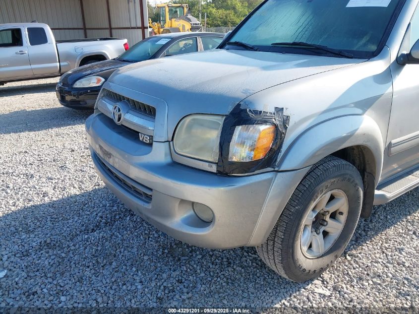 2006 Toyota Sequoia Sr5 V8 VIN: 5TDZT34A86S268464 Lot: 43291201