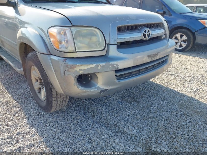 2006 Toyota Sequoia Sr5 V8 VIN: 5TDZT34A86S268464 Lot: 43291201