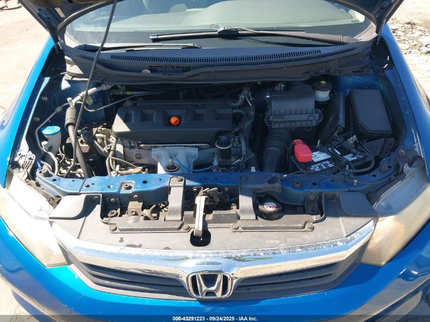 2012 Honda Civic Lx VIN: 19XFB2F55CE321255 Lot: 43291223