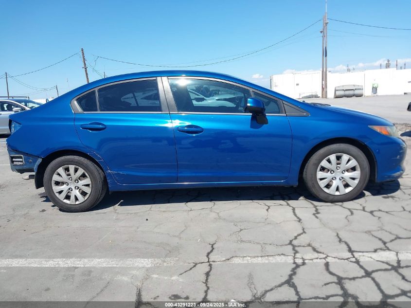 2012 Honda Civic Lx VIN: 19XFB2F55CE321255 Lot: 43291223