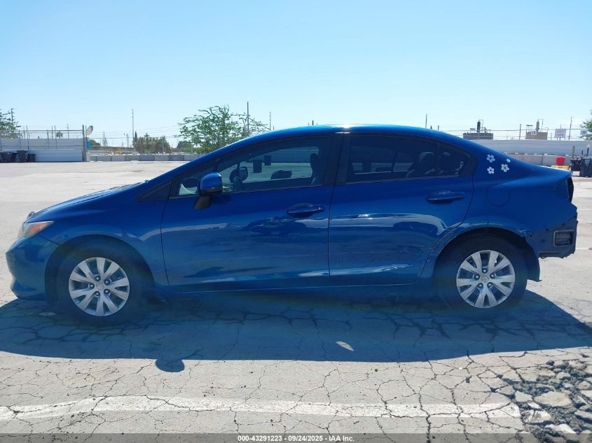 2012 Honda Civic Lx VIN: 19XFB2F55CE321255 Lot: 43291223