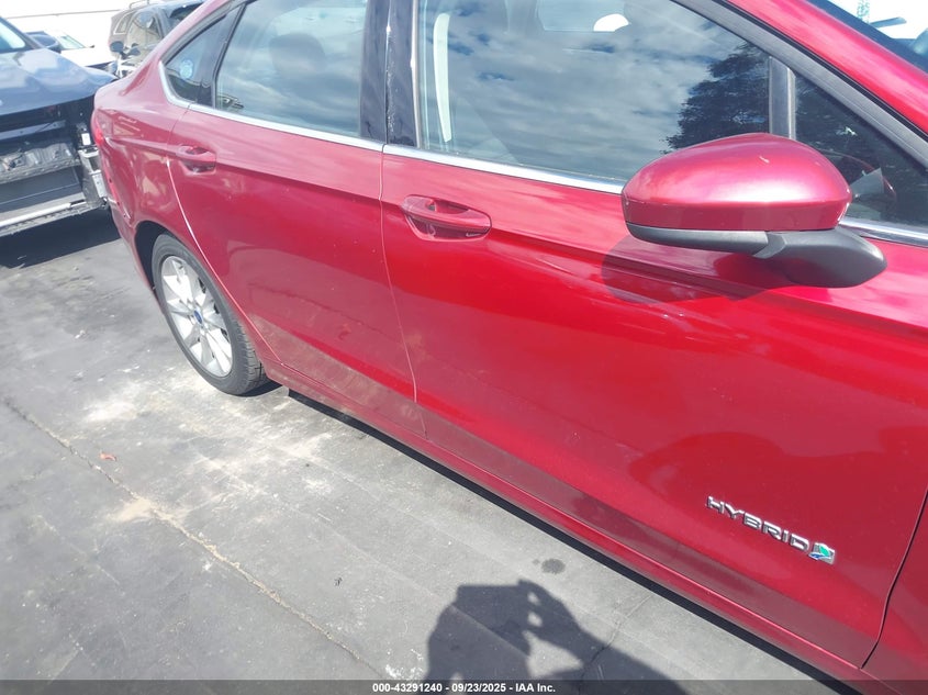 2017 Ford Fusion Hybrid Se VIN: 3FA6P0LU6HR266998 Lot: 43291240