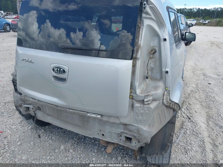 2010 Kia Soul + VIN: KNDJT2A29A7702222 Lot: 43291277