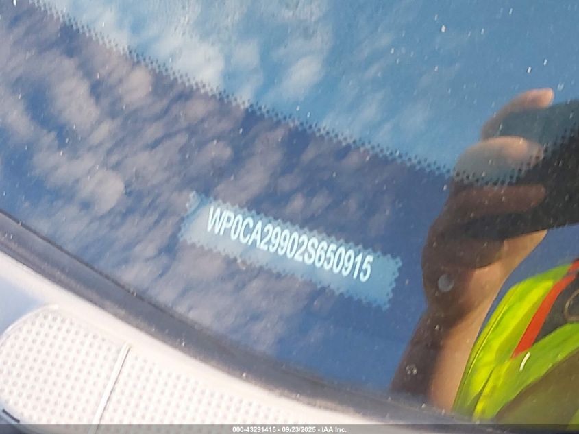 2002 Porsche 911 Carrera/Carrera 4 VIN: WP0CA29902S650915 Lot: 43291415