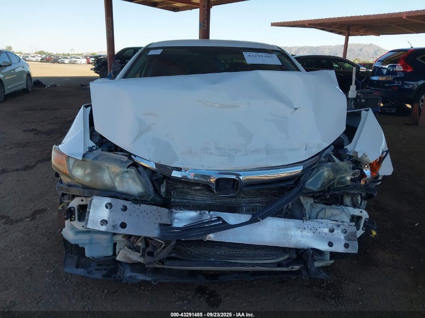 2012 Honda Civic Lx VIN: 19XFB2F55CE369631 Lot: 43291485