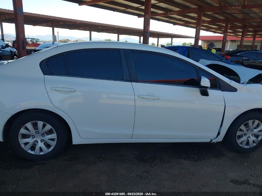 2012 Honda Civic Lx VIN: 19XFB2F55CE369631 Lot: 43291485