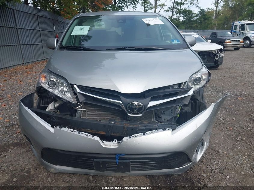 2020 Toyota Sienna Le VIN: 5TDKZ3DC8LS082887 Lot: 43291513