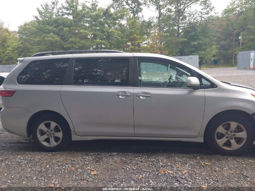 2020 Toyota Sienna Le VIN: 5TDKZ3DC8LS082887 Lot: 43291513