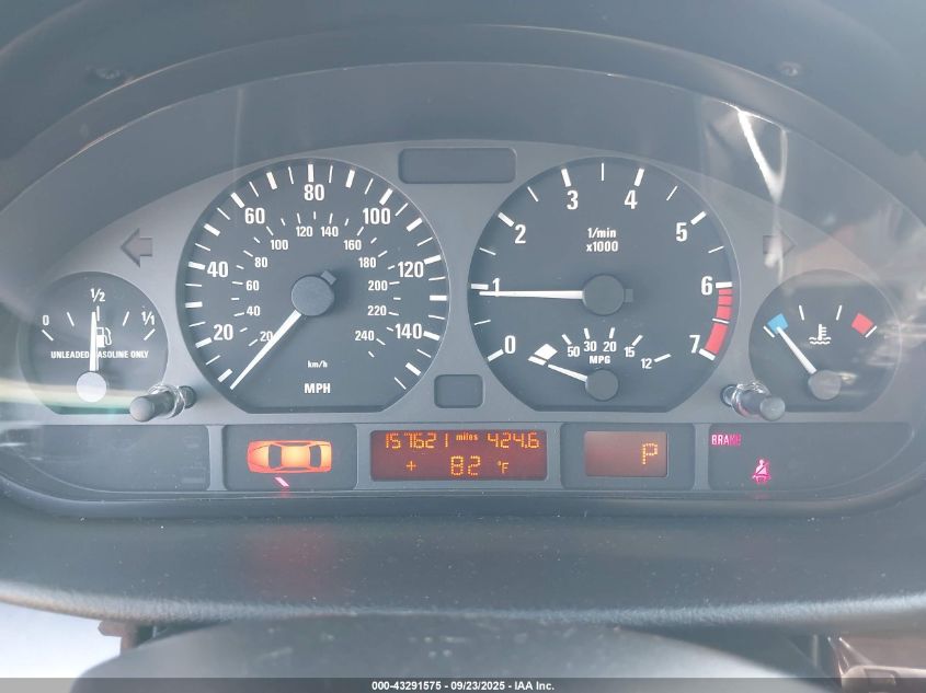 2002 BMW 325I VIN: WBAEV33482KL73489 Lot: 43291575