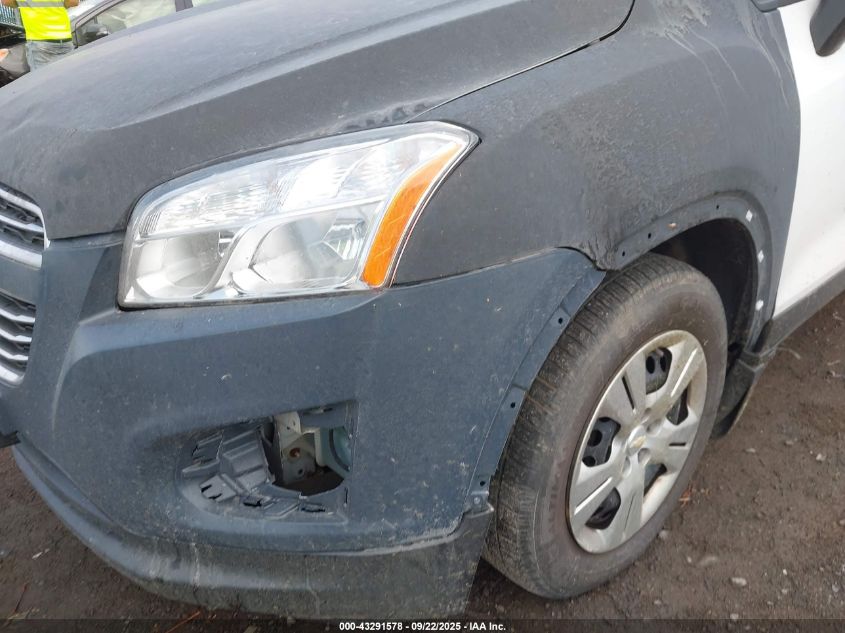 2015 Chevrolet Trax 1Ls VIN: KL7CJKSBXFB090255 Lot: 43291578