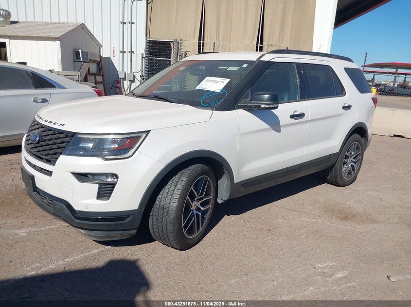 Vin: 1fm5k8gt8kgb17118, lot: 43786282, ford explorer sport 20192