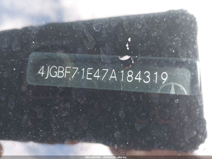 2007 Mercedes-Benz Gl 450 4Matic VIN: 4JGBF71E47A184319 Lot: 43291687