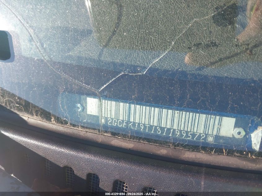 2003 Chevrolet Silverado K1500 VIN: 2GCEK19T131199572 Lot: 43291694