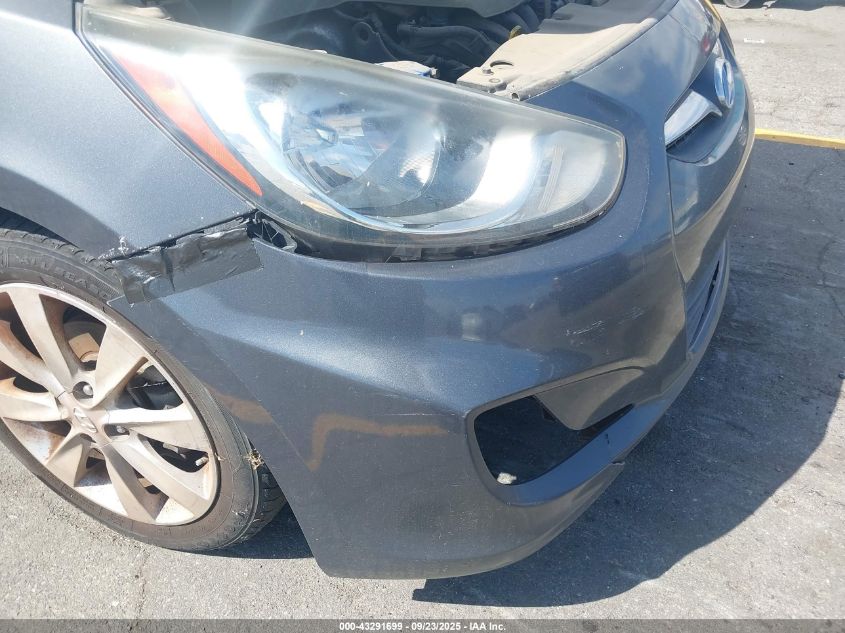 2012 Hyundai Accent Se VIN: KMHCU5AE9CU018465 Lot: 43291699