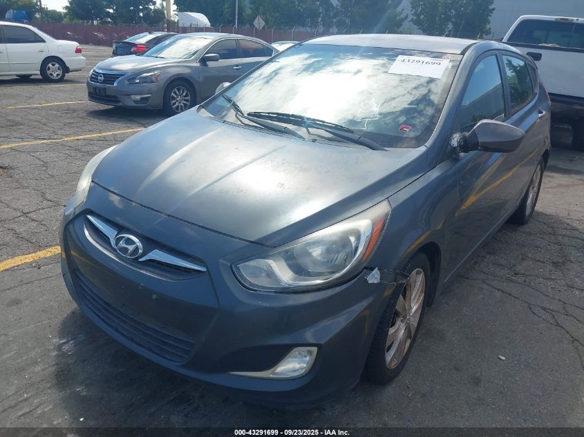 2012 Hyundai Accent Se VIN: KMHCU5AE9CU018465 Lot: 43291699