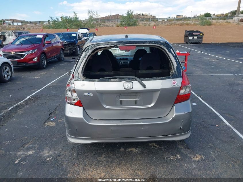 2007 Honda Fit Sport VIN: JHMGD38697S022380 Lot: 43291730