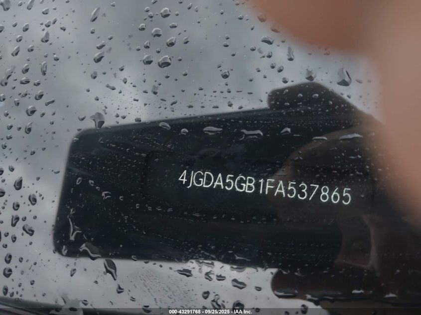 2015 Mercedes-Benz Ml 400 4Matic VIN: 4JGDA5GB1FA537865 Lot: 43291768