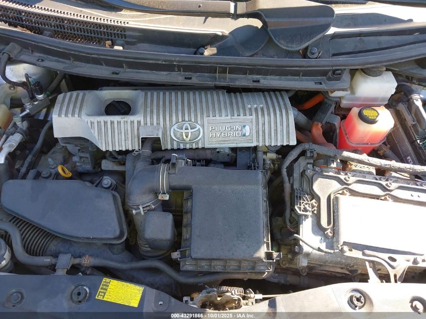 2012 Toyota Prius Plug-In VIN: JTDKN3DP6C3010960 Lot: 43291866