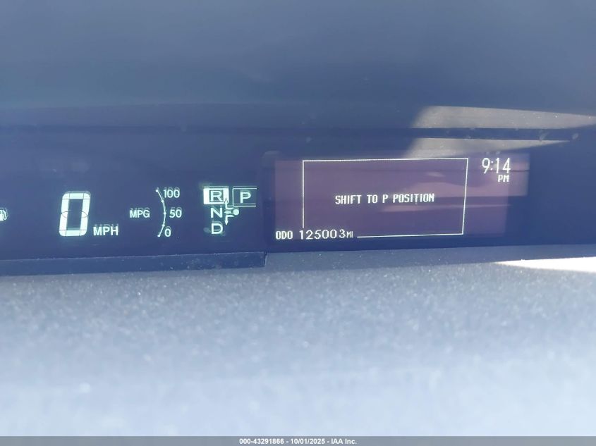 2012 Toyota Prius Plug-In VIN: JTDKN3DP6C3010960 Lot: 43291866