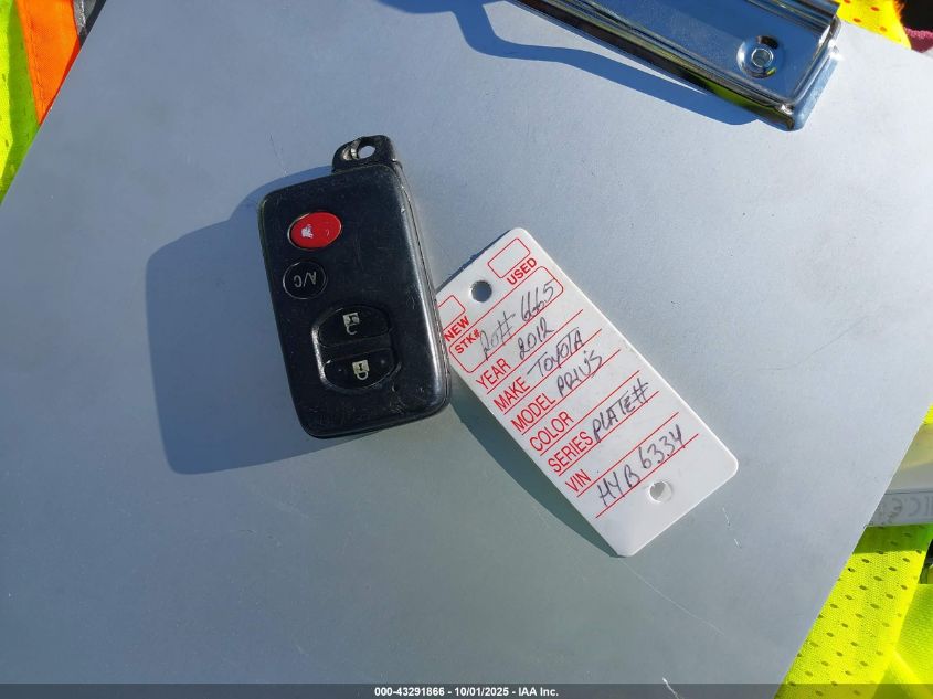 2012 Toyota Prius Plug-In VIN: JTDKN3DP6C3010960 Lot: 43291866