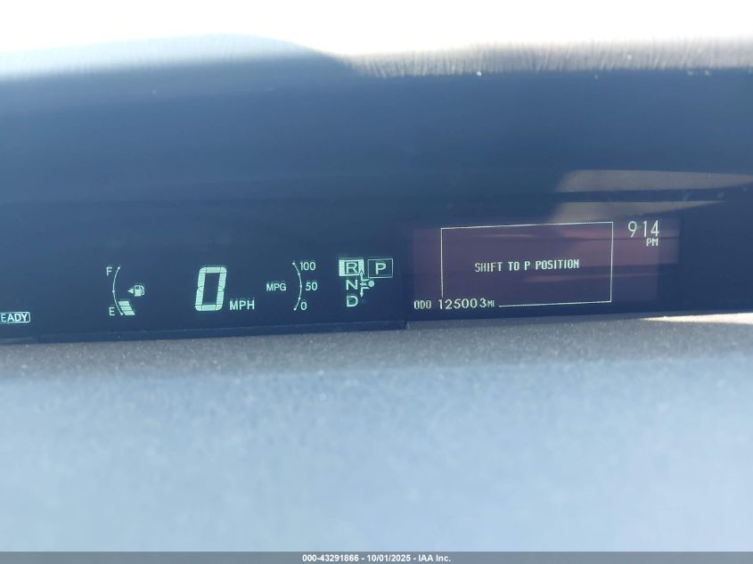 2012 Toyota Prius Plug-In VIN: JTDKN3DP6C3010960 Lot: 43291866