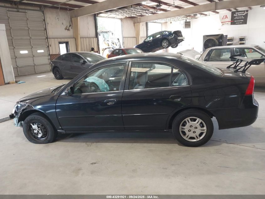 2002 Honda Civic Lx VIN: 2HGES16512H527084 Lot: 43291921