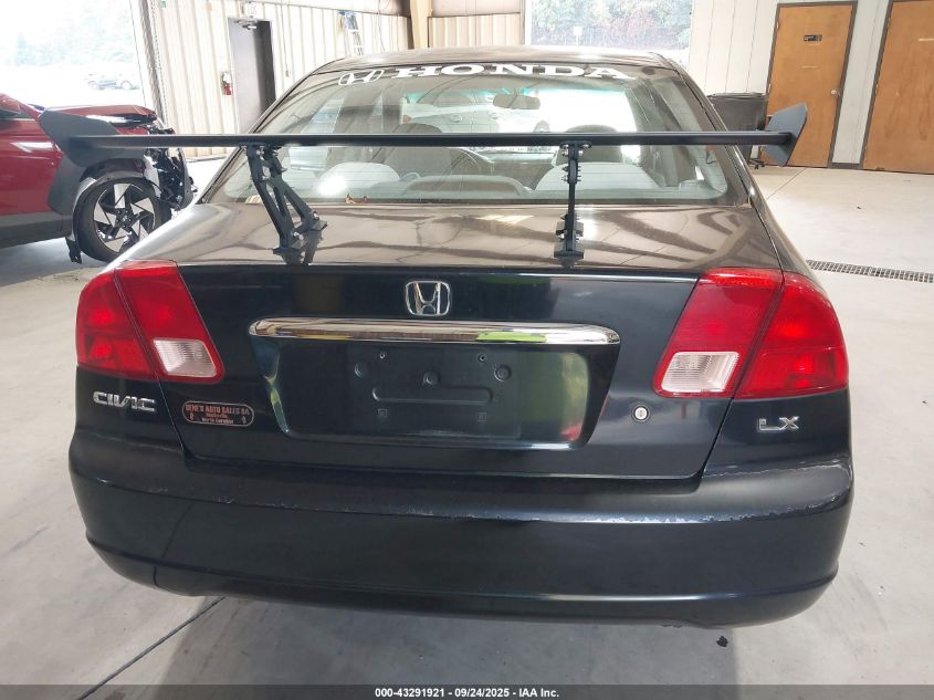 2002 Honda Civic Lx VIN: 2HGES16512H527084 Lot: 43291921