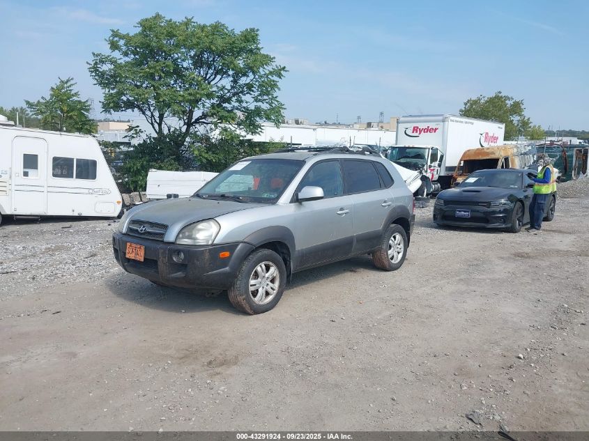 2006 Hyundai Tucson Gls/Limited silver other gasoline KM8JN72D26U458117 photo #3