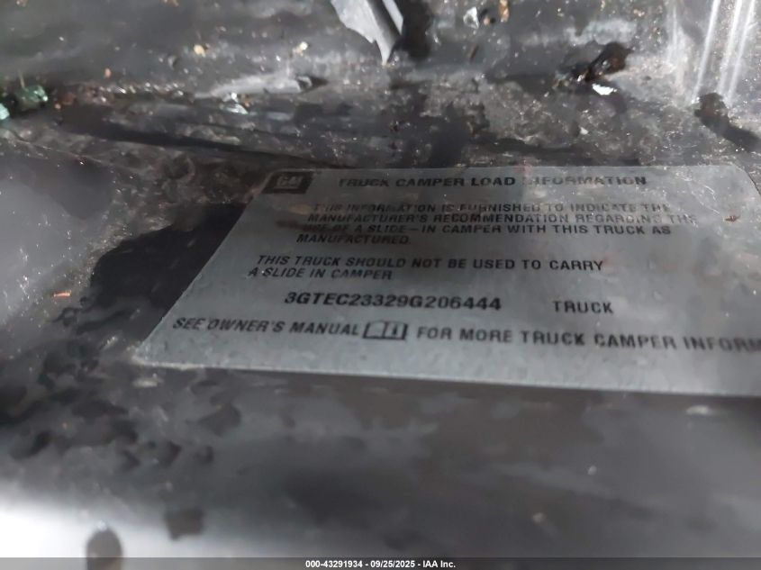 2009 GMC Sierra 1500 Xtra Fuel Economy VIN: 3GTEC23329G206444 Lot: 43291934