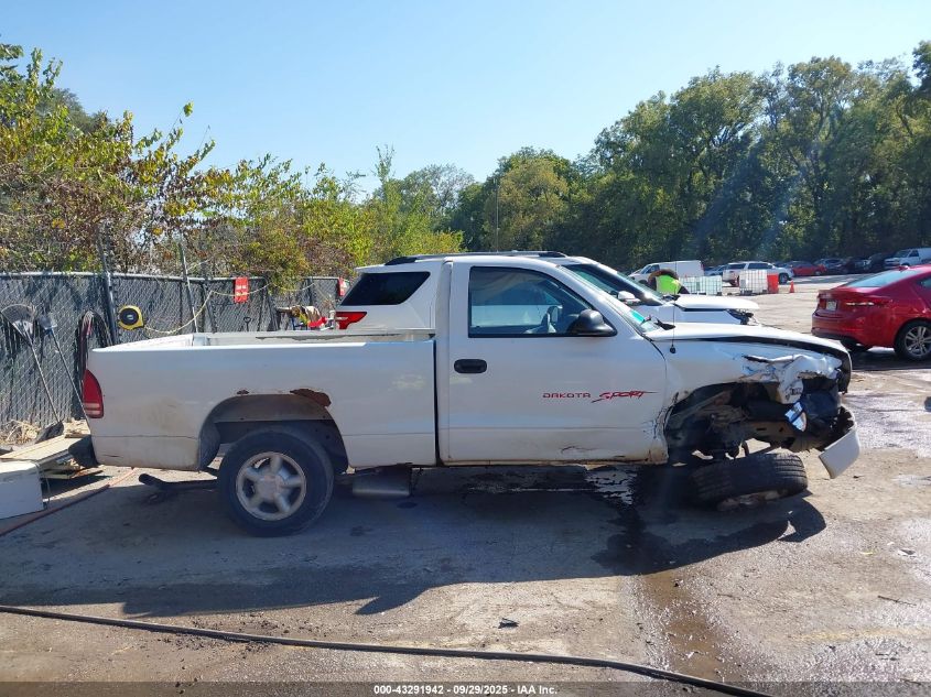 1998 Dodge Dakota Slt/Sport VIN: 1B7FL26X2WS753317 Lot: 43291942