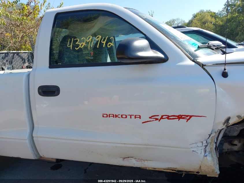 1998 Dodge Dakota Slt/Sport VIN: 1B7FL26X2WS753317 Lot: 43291942
