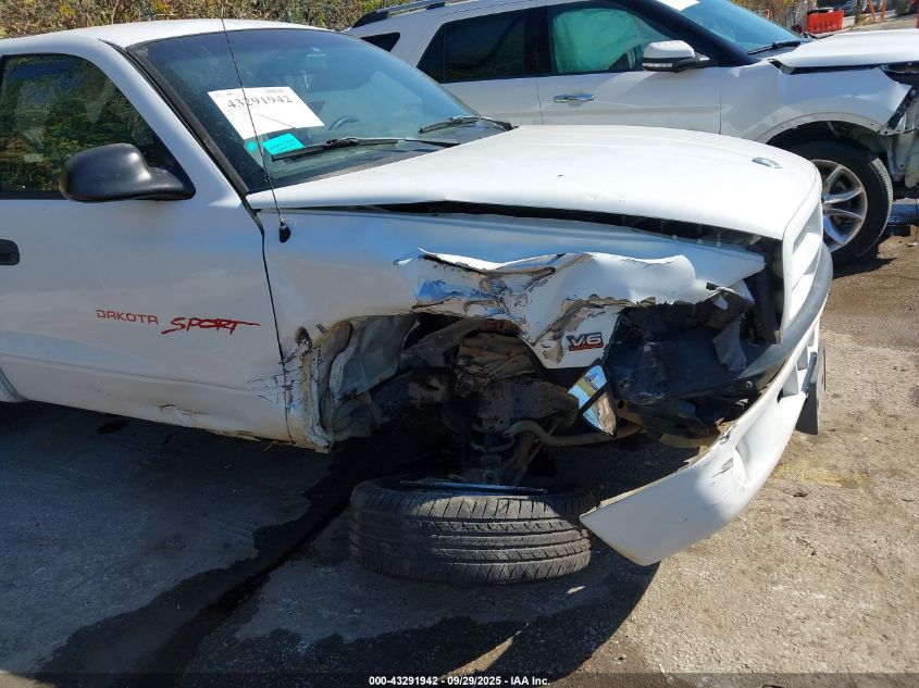 1998 Dodge Dakota Slt/Sport VIN: 1B7FL26X2WS753317 Lot: 43291942