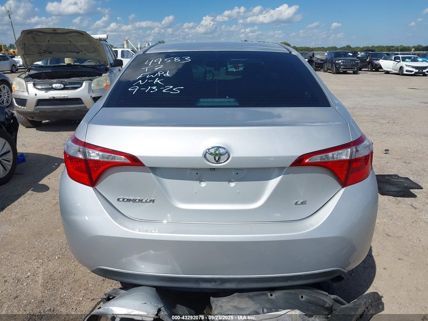 2015 TOYOTA COROLLA LE PLUS - 5YFBURHEXFP320202