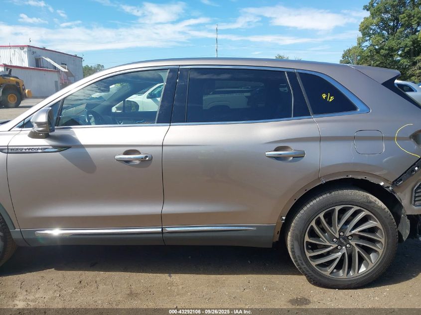 2019 Lincoln Nautilus Reserve VIN: 2LMPJ8LP3KBL27996 Lot: 43292106