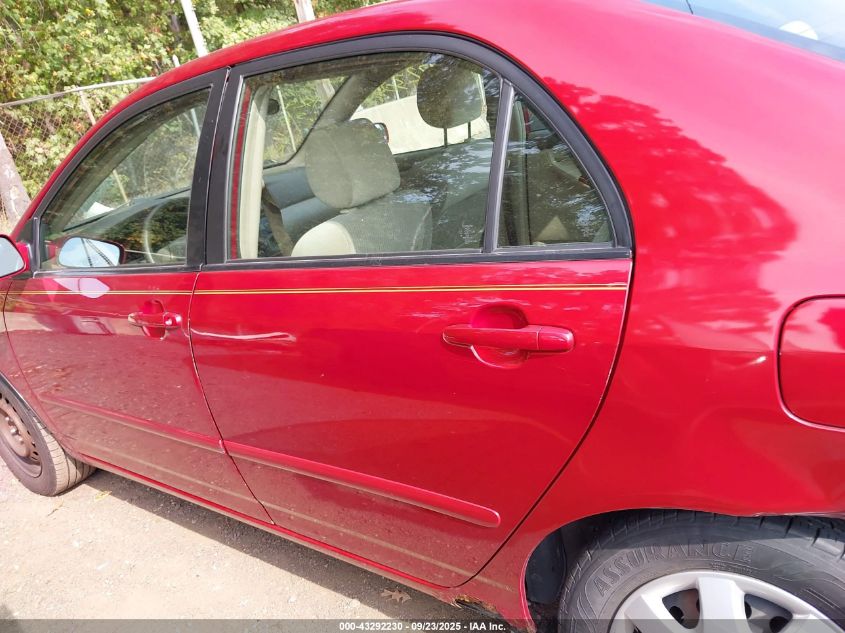 2006 Toyota Corolla Le VIN: JTDBR32EX60069652 Lot: 43292230