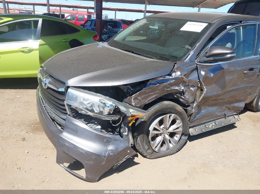 2016 Toyota Highlander Le Plus V6 VIN: 5TDZKRFH4GS149036 Lot: 43292256